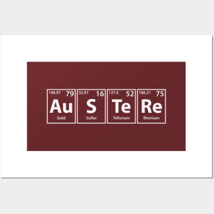 Austere (Au-S-Te-Re) Periodic Elements Spelling Posters and Art